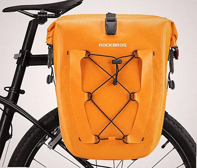 1pcs Bike Panniers Rear Rack Bag 32L Waterproof Durable Easy to Install