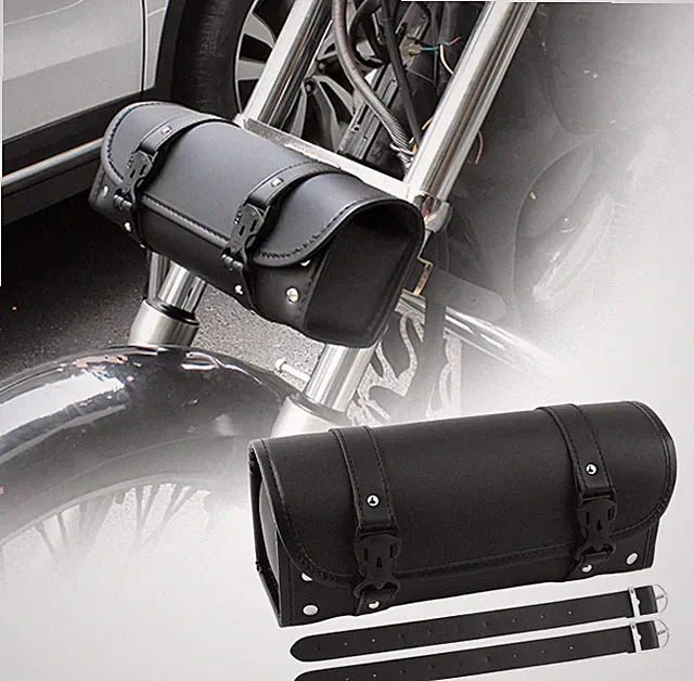 2026 New Motorcycle Handlebar Bag,Waterproof Motorcycle Fork Bag for Storing Glo