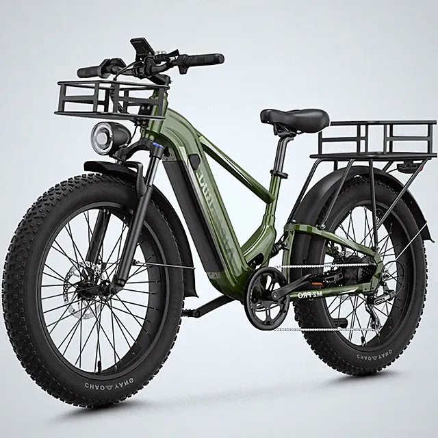26"1800W Fat Tire Electric Mountain Bike for Adults 36MPH 85Miles Cruiser E-bike