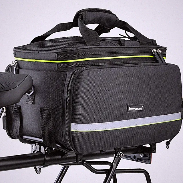 35L Bike Storage Bag Double Side Pannier Bags,Waterproof Cargo Rack Pack Sadd...