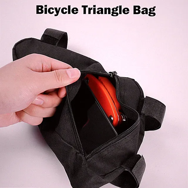 Adjustable Mountain Bike Storage Decor Pouch Triangle Bag Large Capacity