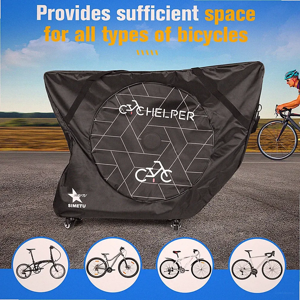 Bicycle Package Bag with Wheels Bike Carry Bag Fits Road & TT Bikes USA