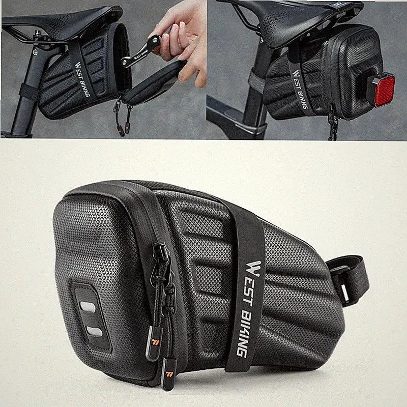 Bike Bag Bicycle Hard Saddle Tail Bag Road Mountain Riding Bicycle Accessories
