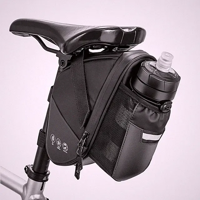 Bike Seat Bag, Bicycle Saddle Bag Under Seat Cycling Seat Pack with Water Bot...