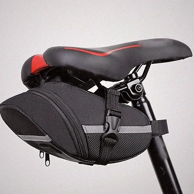 Bike Seat Bag, Saddle Bag Bicycle Under Seat Cycling Accessories, Bike Storag...