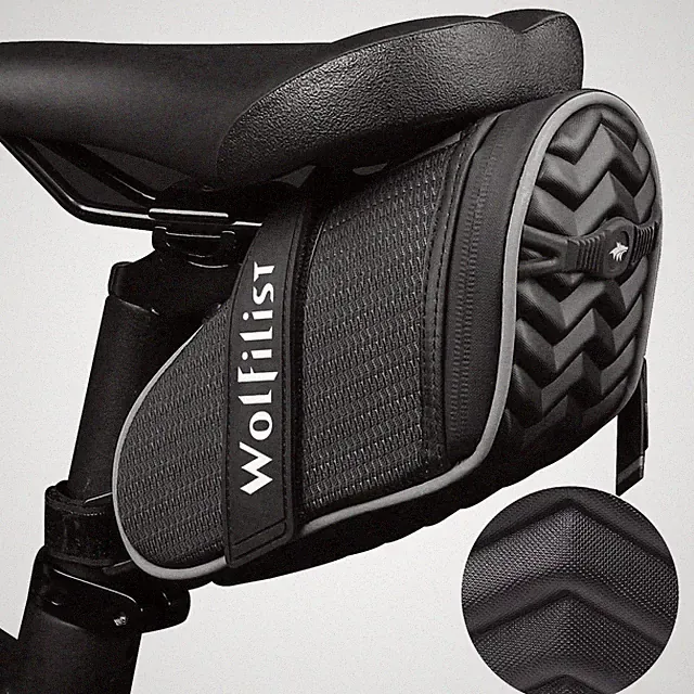 Bike Seat Bag - Saddle Bag for Mountain and Road Bikes, Cycling Seat Pack wit...