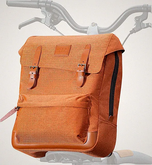 Detachable 8.3L Bike Handlebar Bag & Backpack with Laptop Sleeve for Commuting