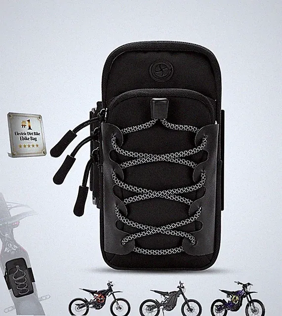Electric Dirt Bike Bag for EBike Phone Pouch, Front Storage for Talaria