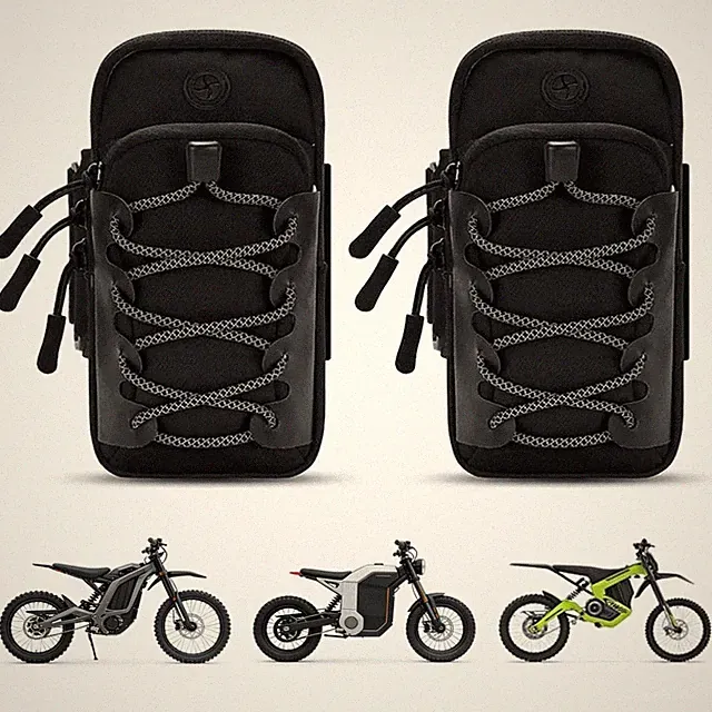 Electric Dirt Bike Frame Bag 2 Pack Motorcycle Storage Pouch for EBikes