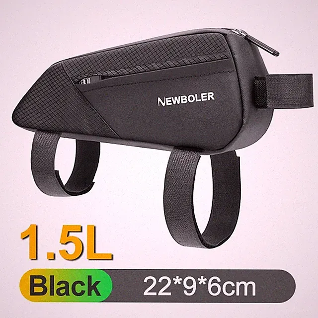 Gravel Bike Bag Bike Top Tube Bag with Screws Waterproof PVC Cycling Frame Bag f