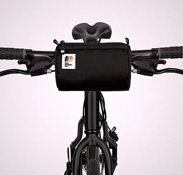 Handlebar Bike Bag – Water-Resistant Hard Shell with Quick-Access Zipper, Sid...