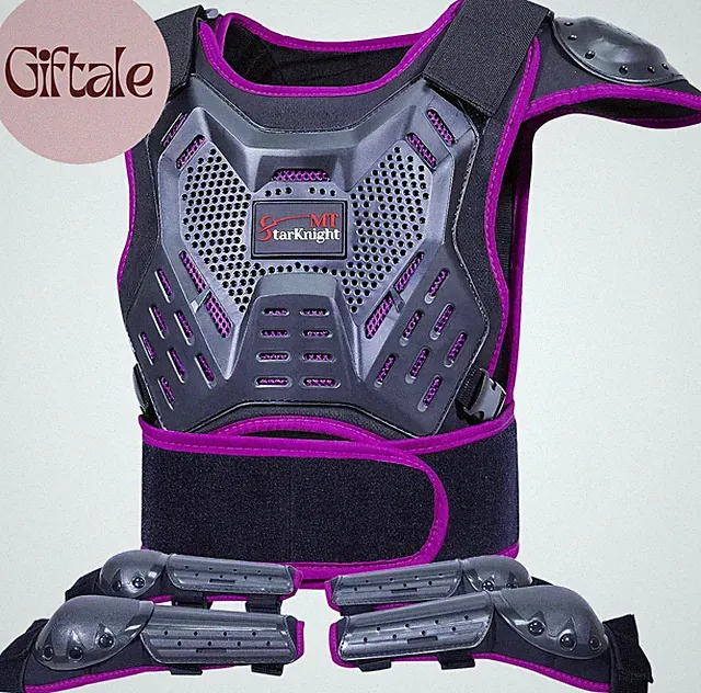 Kids Dirt Bike Gear Armor Set Chest Knee Elbow Pads Youth