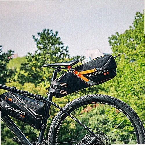 NEW ROCKBROS Bike Saddle Bag Seat Rack Waterproof Reflective Large Capacity 10L