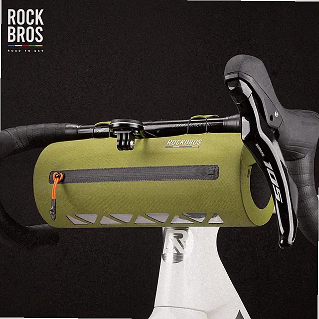 【Road To Sky】ROCKBROS Bike Handlebar Bag 2L Waterproof for Road MTB Gravel Bike