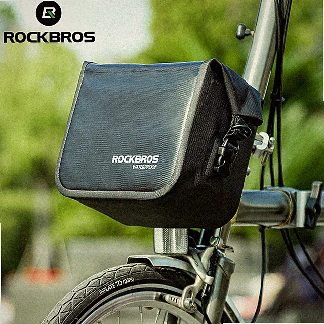 ROCKBROS Folding Bike Bag Frame Bag Front Tube Pocket Shoulder Pack Waterproof