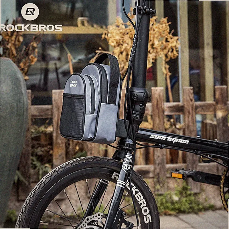 ROCKBROS Folding Bike Riding Storage Bag Multifunctional 1.8L Front Bike Bag