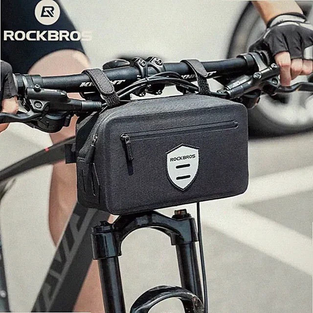 ROCKBROS MTB Bike Waterproof Handlebar Bag Road Bike Front Panniers 2L Backpack