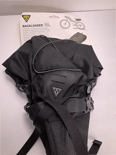Saddle Bag Backloader 15L Waterproof Black TKTBPBL3B TOPEAK Travel
