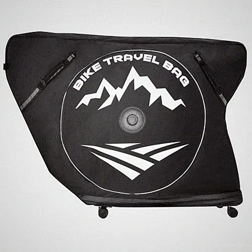 Triathlon Bike Travel Bag, Transport Bicycle Storage Carry Bag with TSA Lock & D