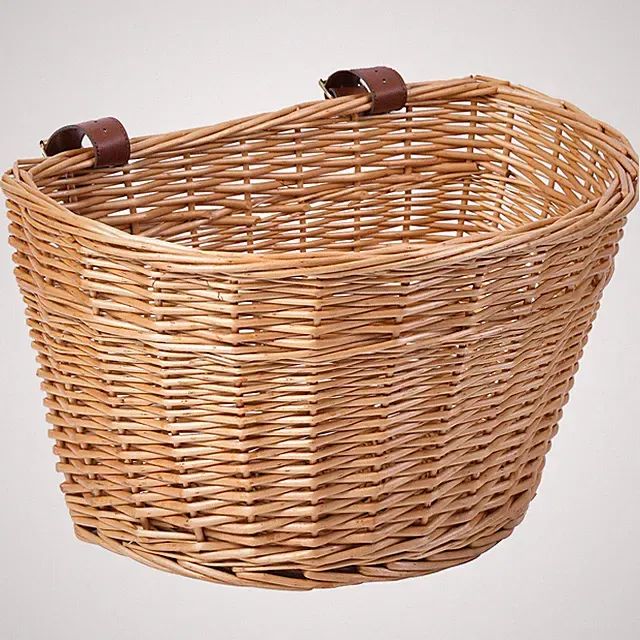 Wicker Front Bike Basket Cargo for Men and Women Fits Most Bicycles, Beach and