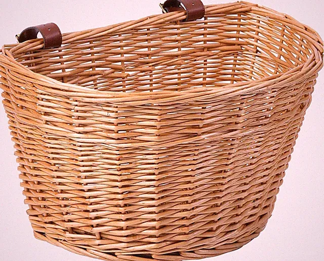 Wicker Front Cargo Bike Basket - Perfect for Riders of All Ages and Genders - fo