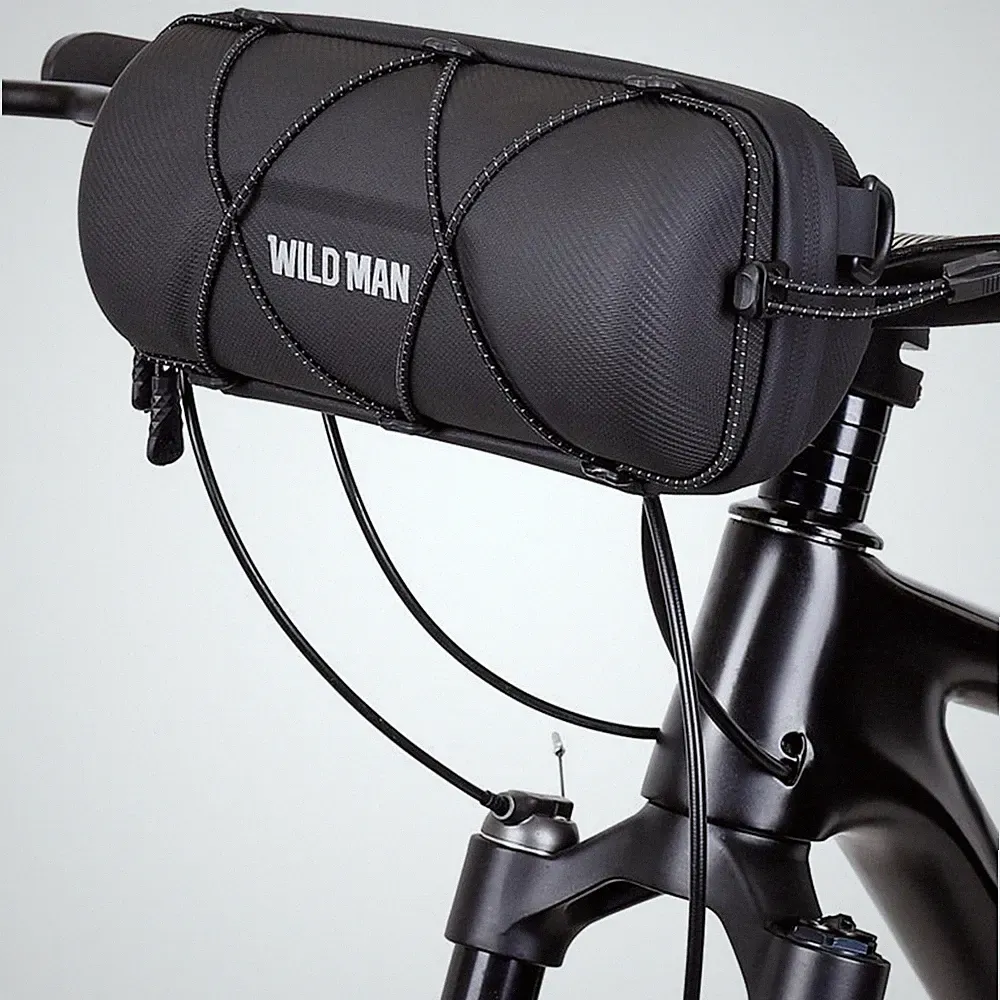 WILD MAN Folding MTB Road Bike Bicycle Handlebar Head Bag EVA Hard Shell Riding